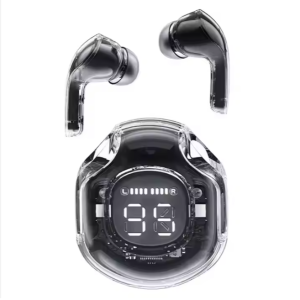 Ultrapods Pro 5.3 version Wireless Earbuds with Display Transparent Design, Bluetooth 5.3